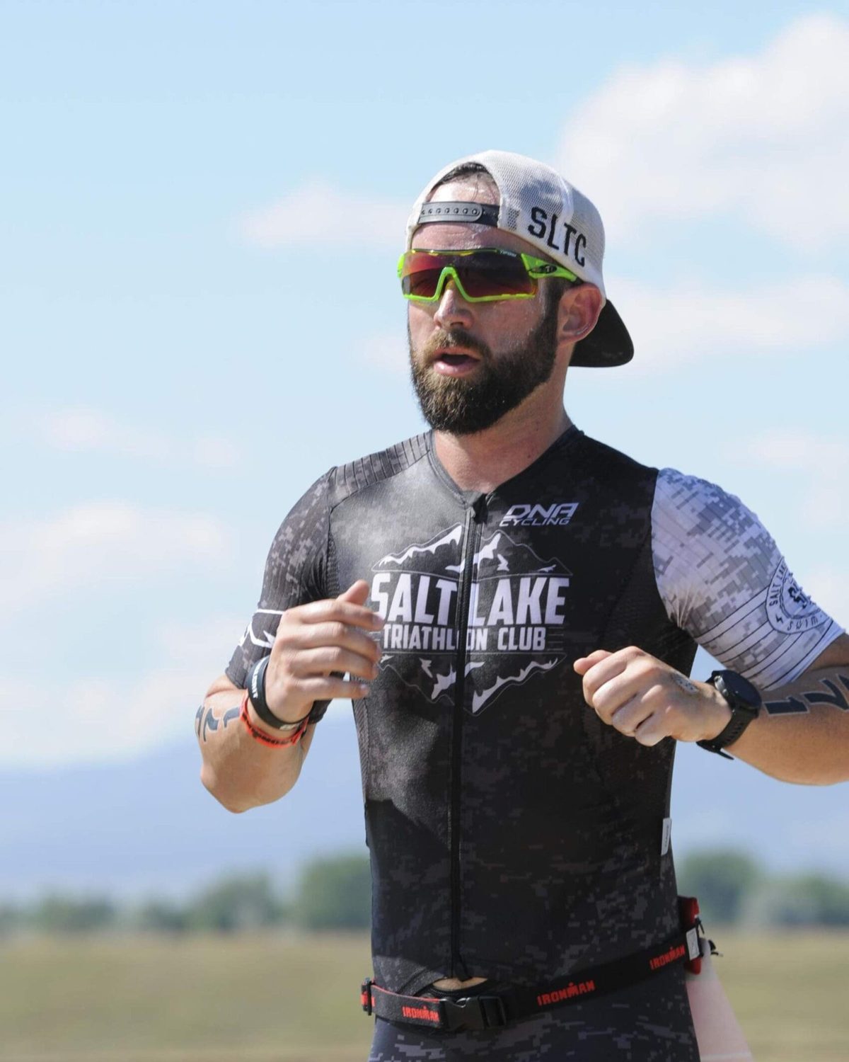 Nate Last racing a triathlon